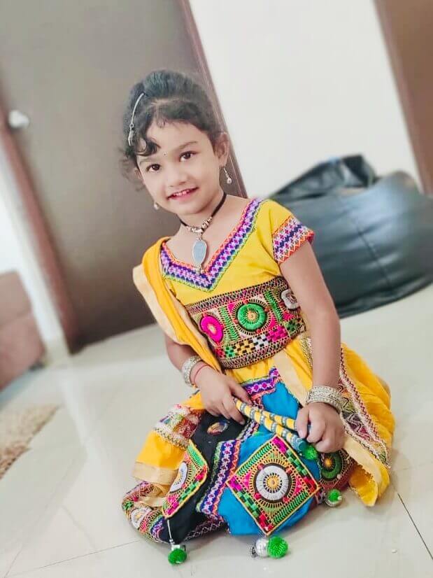 Aaradhya Dabhade - Kids Garba Costume Photo Contest – 2019 1st Prize Winner &#8211; Aaradhya Dabhade &#8211; K2 Homes &#8211; Kids Garba Costume Photo Contest – 2019 | aaradhya dabhade - kids garba costume photo contest – 2019