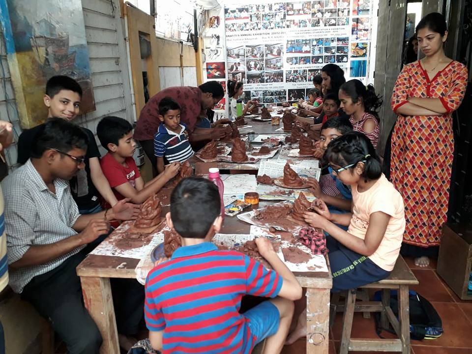 Ganpati making workshop in pimple saudagar