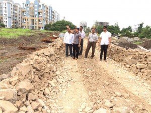 IMG-20160716-WA011 Inspection of Garden Work by Corporator Shatrughna Kate | Inspection of Garden Work by Corporator Shatrughna Kate