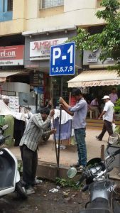 IMG-20160721-WA002 P1/P2 Parking Board fixing work at Kunal Icon Road | p1/p2 parking board fixing work at kunal icon road
